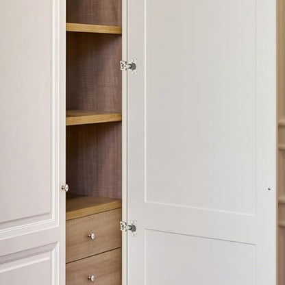 10 Pack (5 Pairs) 1/2" Overlay Soft Close Cabinet Hinges, Satin Nickel Stainless Steel Concealed Hinges with 3D Self-Closing for Face Frame Doors & Kitchens - size: 1/2 inch overlay