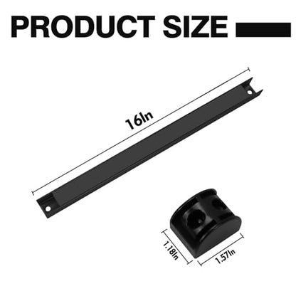 16" Magnetic Tool Holder, 10 Packs Magnetic Storage Strips Magnet Bar PVC Coated for Garage Tool Organizer Mounted Hanging Strip,Heavy Duty of Holder Easy to Install - style: 16IN-10 PACK