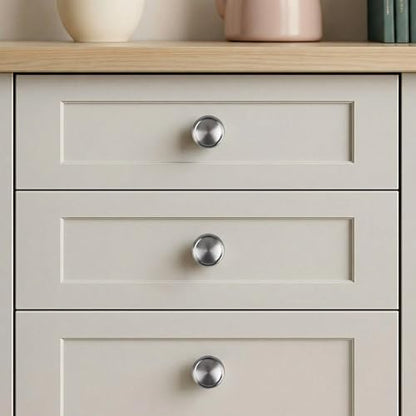 10 Pack Brushed Satin Nickel Cabinet Knobs, Furniture Hardware Knob Cabinet Pulls, Modern Single Hole Hardware for Kitchen Cabinet, Dresser, Drawer - color: Brushed Satin Nickel