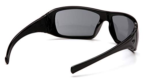 Pyramex Goliath Safety Eyewear Black Frame Clear Anti Fog Lens - color: Black Frame/Gray Lens