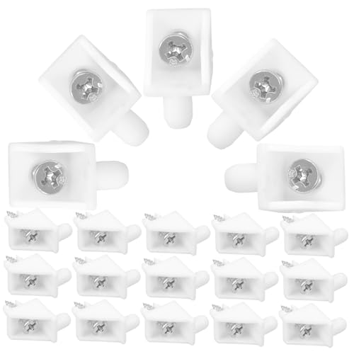 Cabinet Bottom Bracket Repairing Kit Plastic Furniture Fastener Drawer Bottom Support with Screws