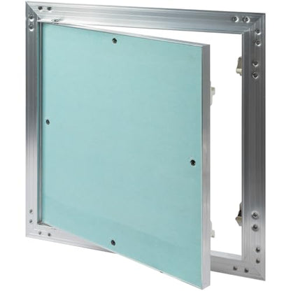 12" x 12" Waterproof Drywall Access Panel, Tileable and Paintable Ceiling and Wall Access Panel for Drywall, Wire Cover for Wall Covering Panels, Push to Open, Flush-Mount Wall Hole Cover - size: 12x12 Inch