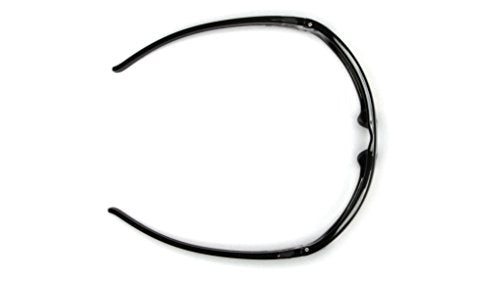 Pyramex Goliath Safety Eyewear Black Frame Clear Anti Fog Lens - color: Sky Red Mirror Lens/ White Frame