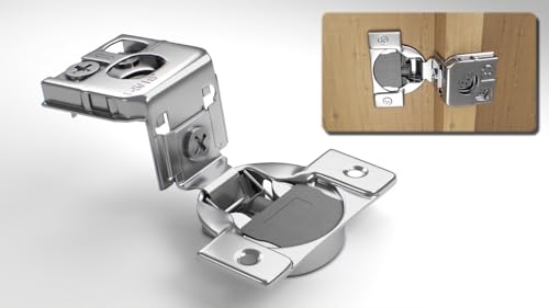 Berta 2-Pack, 1-5/16 inch Overlay Soft Closing Face Frame Cabinet Hinges, 105 Degree 6-Ways 3-Cam Adjustment Concealed Kitchen Cabinet Door Hinges with Screws (1-5/16 inch, 2 Pieces) - size: 1-5/16 In. Overlay | 2 Pieces