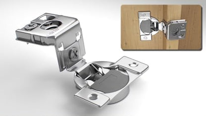 Berta 2-Pack, 1-5/16 inch Overlay Soft Closing Face Frame Cabinet Hinges, 105 Degree 6-Ways 3-Cam Adjustment Concealed Kitchen Cabinet Door Hinges with Screws (1-5/16 inch, 2 Pieces) - size: 1-5/16 In. Overlay | 2 Pieces