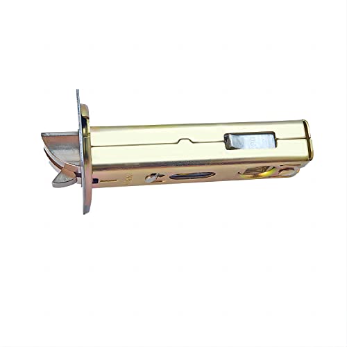 Qrity 60mm Tubular Latch, Forked Mortice Latch, Mute Door Sprung Latch, with Stainless Steel Panel for Internal Doors, Lever Door Handles - size: 60mm