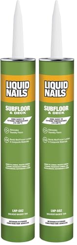 Liquid Nails LNP-602 Subfloor and Deck Construction Adhesive (LN602), 28 oz (Pack of 2) - size: 28 Ounce (Pack of 2)