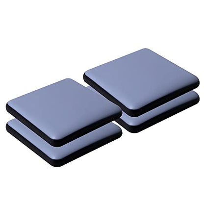 Furniture Sliders for Carpet and Hardwood Floors Adhesive PTFE (Teflon) Furniture Glides Sliders,Self-Stick Chair Sliders Pads (4, square50mm/ 1.97 inch) - size: square50mm