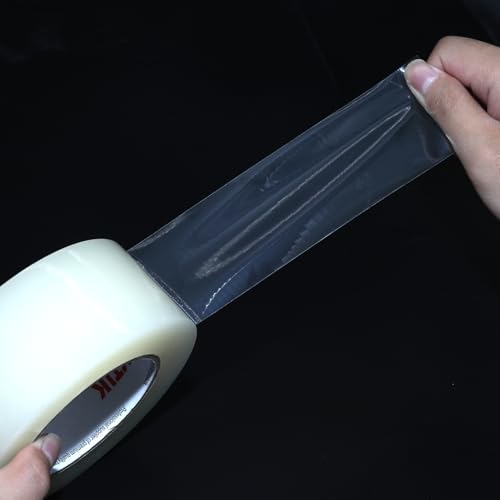 WELSTIK Clear Window Sealing Tape – 2 Inch x 55 Yards –Weatherproof, Insulating, Polytunnel Repair Tape for Windows, Doors, AC Units – Transparent & Removable – Winterizing Essential