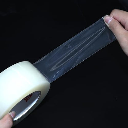 WELSTIK Clear Window Sealing Tape – 2 Inch x 55 Yards –Weatherproof, Insulating, Polytunnel Repair Tape for Windows, Doors, AC Units – Transparent & Removable – Winterizing Essential