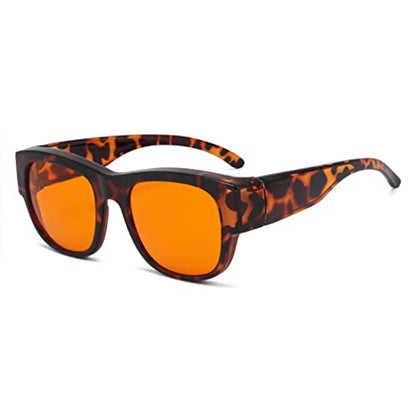 Eyekepper Mens Fit Over Blue Light Blocking Glasses Computer Gaming Eyeglasses for Women - color: 1802-tortoise-100% Blue Light Blocking