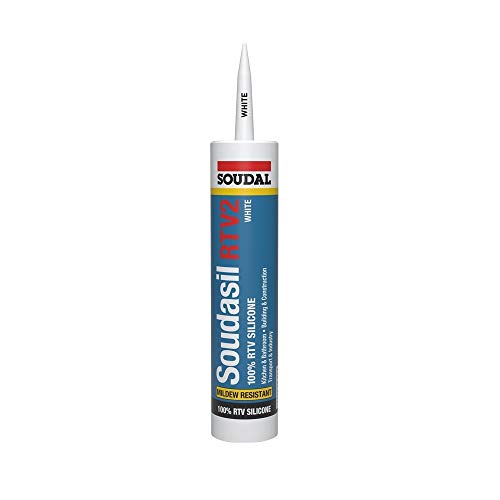 Soudal 146893 Silicone Sealant, Clear, 10.1 Oz
