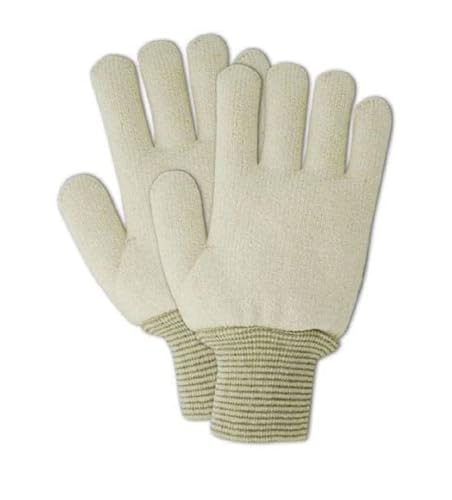 MAGID PT945R Terry Master Heavyweight Terrycloth Gloves, Jumbo (Fits ), Natural , Men's (Fits Large) (Pack of 12) - size: 9/L
