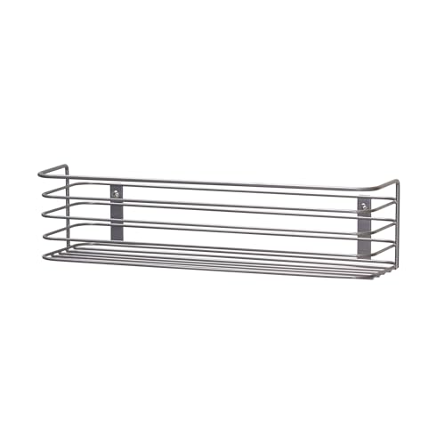 Household Essentials 1226-1 Long Basket Door Mount Cabinet Organizer | Mounts to Solid Cabinet Doors or Walls - size: 3.5 X 13.39 X 3.94 Inches