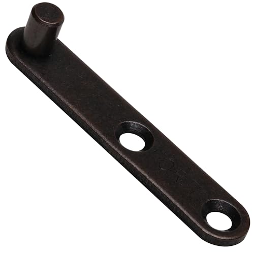 5 Pack Rok Hardware Center Pivoting Hinge, Hidden Door Kit, Pivot Hinges for Cabinet Doors, Statuary Bronze Finish - SH1602L