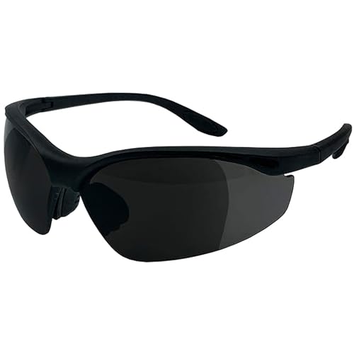 grinderPUNCH Full Lens Magnification Safety Glasses Readers ANSI Z87 Impact Resistant Diopter Magnifying Reading Glasses - style: Tinted +1.00 Diopter