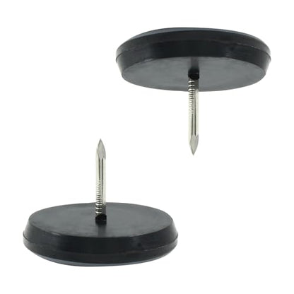 Bivethoi 1-1/4" Nail on Furniture Sliders (24 Pack) - Heavy Duty PTFE Chair Leg Slider Glide Wooden Furniture Movers - Easy & Safe Floor Protector, Grey - size: 1-1/4 inch, Round
