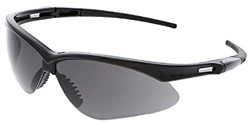 MCR Safety Glasses MP112PF Gray Hydrofilic Polycarbonate Lenses with UV Protection, Antifog & Scratch Resistant Coating, Black Frame, 1 Pair (Pack of 2) - color: Gray, size: One Size (Pack of 2)