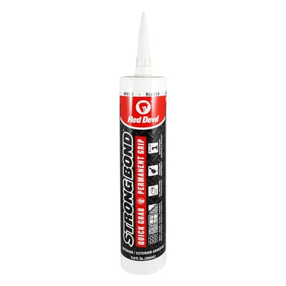 Red Devil 0956 Strong Bond Hybrid Polymer Construction Adhesive and Sealant, 9 Oz., White, 1 Pack - style: 1 Pack
