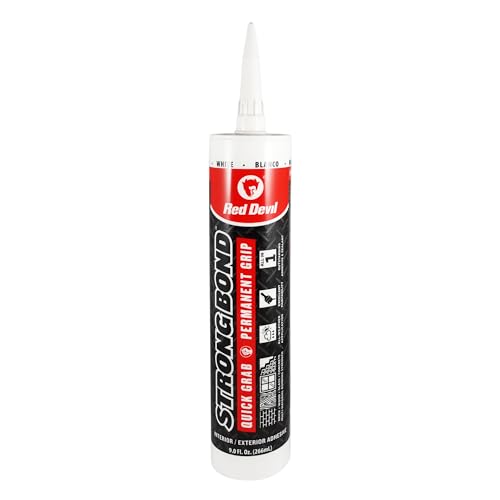 Red Devil 0956 Strong Bond Hybrid Polymer Construction Adhesive and Sealant, 9 Oz., White, 1 Pack - style: 1 Pack