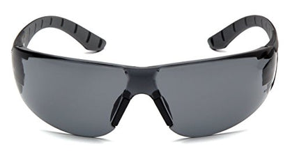 Pyramex Endeavor Plus Safety Glass Black/Gray Frame With Foam Padding Clear H2MAX Anti-fog Lens - color: Black/Grey Frame, Gray Lens, style: Standard