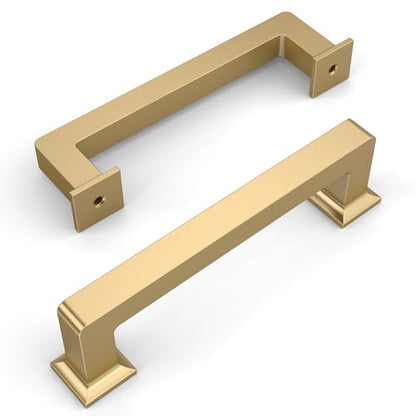 Amerdeco 10 Pack Champagne Bronze Cabinet Pulls 3-3/4 Inch(96MM) Hole Centers Kitchen Cabinet Handles Cabinet Hardware Kitchen Handles for Cabinets Cupboard Handles Drawer Pulls ZH0019 - color: Champagne Bronze, size: 3.75"/96mm Hole Center