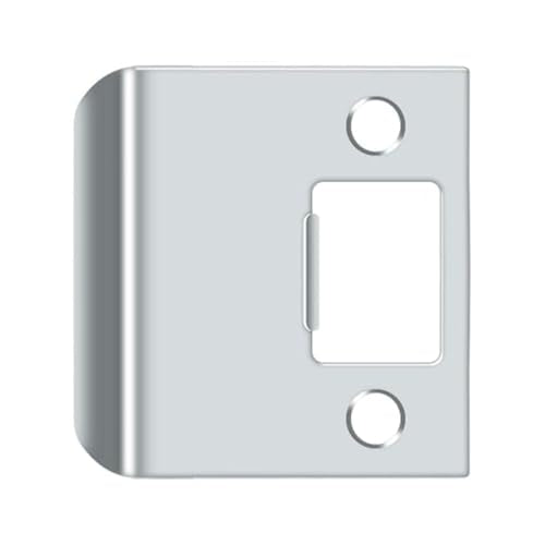 Deltana SPE225U26 Extended Lip Strike Plate; 2-1/4" Overall; Bright Chrome Finish