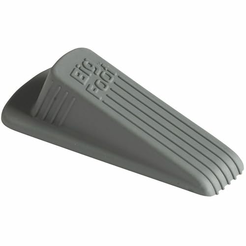 Master Caster Big Foot Doorstop, 4.75 x 2 x 1.25 Inches, Gray, 1/Pack (00941)