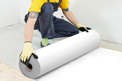 39" x 100' Temporary Floor Protection for Construction & Renovation, Protector Film for Hardwood Floors, Surface Carpet Protection Film, Tile&Hard Paint Protection Covers 325 sqft - style: 39" x 100'-White