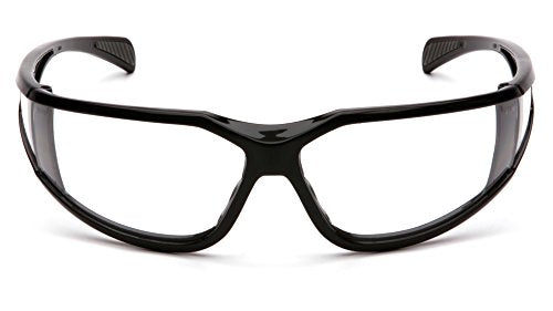 Pyramex Exeter Safety Eyewear - color: Clear H2x Anti-fog Lens/ Black Frame