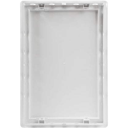 Vent Systems White ABS Plastic Access Panel 8 x 12 Inch (Cut-Out) - Access Panel with Door for Drywall, Wall, Ceiling - Electrical & Plumbing Service Inspection Door - Wall Hole Cover for Indoor Use - size: 8 X 12 Inch / 200 X 300 Mm