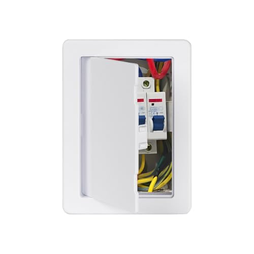 Access Plumbing Panel for Drywall Ceiling, 4x6 in Plastic Access Door, Wall Hole Cover Plate for Plumbing & Electrical & Wiring, White - color: White-1PC, size: 4 x 6 in