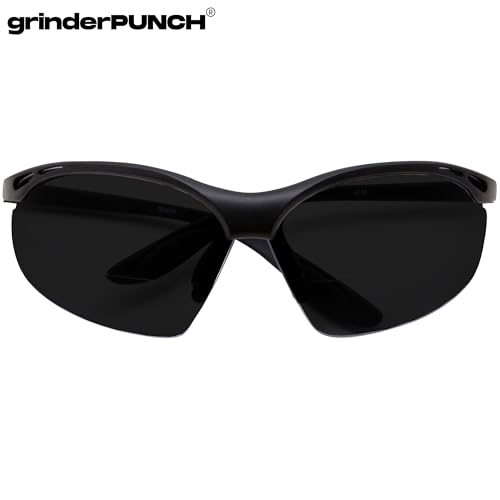 grinderPUNCH Full Lens Magnification Safety Glasses Readers ANSI Z87 Impact Resistant Diopter Magnifying Reading Glasses - style: Tinted +1.50 Diopter