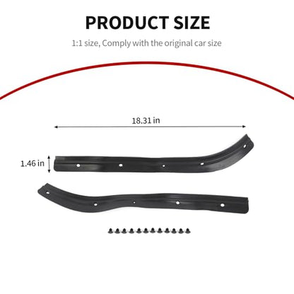 JeCar Front Door Seal Weatherstrip Compatible with Jeep Wrangler JL & Gladiator JT Accessories 2024 2025 2026, Waterproof Rubber Door Seal Strip Kit