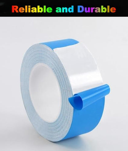 Double Sided Tape Heavy Duty 2 inch x 50FT Thermal Adhesive Tape Insulation/ High Temp Resistant Two Sides Super Sticky Fabric Tape for Mount Heatsink, DIY Crafts Make, Fixed Carpet, Woodworking Item - size: 2inch x 50 Feet