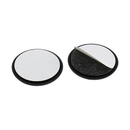 MY MIRONEY 24PCS Round Chair Sliders Black Self-Adhesive Furniture Slider Gliders PE Floor Protector Pads, 2 Inch - style: 2"; Black; 24PCS