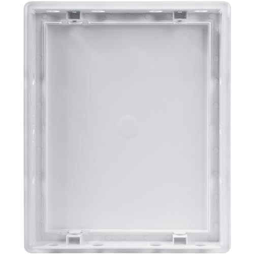 Vent Systems White ABS Plastic - Access Panel 8 x 10 Inch - Access Panel with Door for Drywall, Wall and Ceiling Electrical and Plumbing Service Wall Hole Cover - Exterior Dimensions 8.6x10.6 Inches - size: 8 X 10 Inch / 200 X 250 Mm