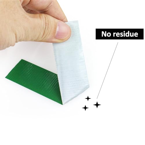 BOMEI PACK Green Duct Tape,1 inch x 60 Yards,Heavy Duty Waterproof Duct Tape,No Residue,Tear by Hand,9 Mil Industrial Grade StrongTape for Repair,Crafts & Home Improvement (Green) - color: Green