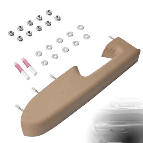 22818467 Front Left Driver Side Armrest Repair Kit Fit for Chevy Silverado/GMC Sierra 1500 2500HD 3500HD 2010–2014 Door Panel Armrest with Handle Below - Color Beige - color: Beige, size: Front Left Driver Side