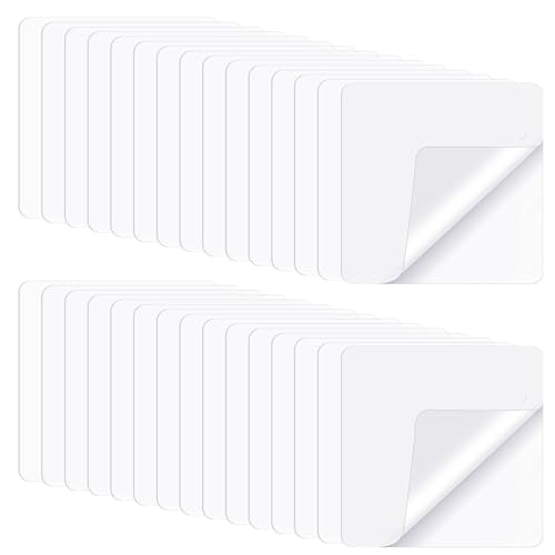 30 Pcs Double Sided Adhesive Pads, 2.4" Waterproof Adhesive for Shower Clear Mounting Square Heavy Duty Wall Adhesives for DIY Craft Home Office Photos Wall Patch