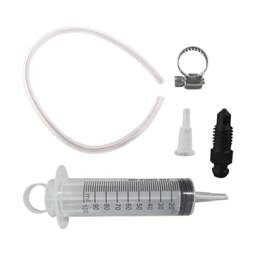 Brake Bleeder Kit, Motorcycle Brake Clutch Bleeder Tool with 100ML Syringe 50cm Hose, Hydraulic Disc Motorbike Scooter Oil Fluid Extractor Brake Bleeding Kit, Universal Brake Fluid Bleeder Kit