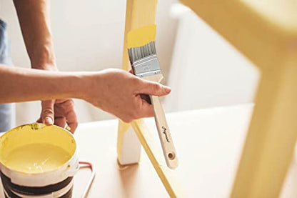 Magimate 2 1/2 Inch Angled Stain Brush Bulk Pack, Wood Paint Brushes for Trimming Furniture, Baseboards, Fence and Walls – Set of 12
