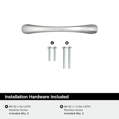 Amerock Vaile 3 inch (76mm) Center-to-Center Polished Chrome Cabinet Pull - 10 Pack - color: Polished Chrome, size: 3 inch (76mm) Center-to-Center, style: 10 Pack