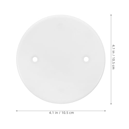 30pcs Wire Round Wall Plate - Ceiling Cover, Electrical Outlet Plates, Flat Blank Access Panel for Drywall Unpack - White Pp