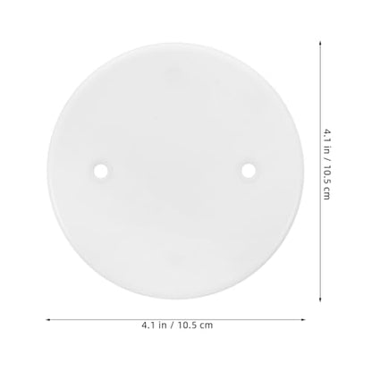 30pcs Wire Round Wall Plate - Ceiling Cover, Electrical Outlet Plates, Flat Blank Access Panel for Drywall Unpack - White Pp