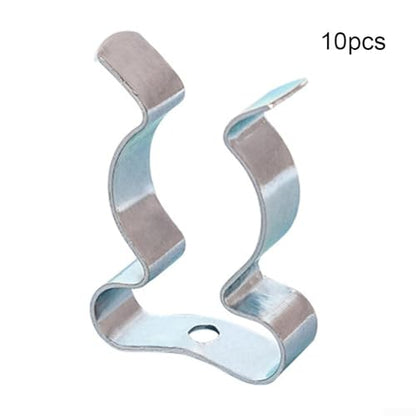 10 Pack Heavy Duty Manganese Steel Spring Terry Clips Wall Mount Tool Holders for Garage, Shed, and Workshop Organization, Fits 0.24 to 2 Inch Handles(25mm) - size: 25mm