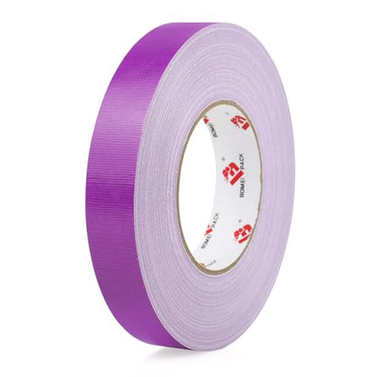 BOMEI PACK Purple Duct Tape,Small Roll,1 inch x 60 Yards,Heavy Duty Waterproof,No Residue,Tear by Hand,9 Mil Industrial Grade StrongTape for Repair,Crafts & Home Improvement (Purple) - color: Purple