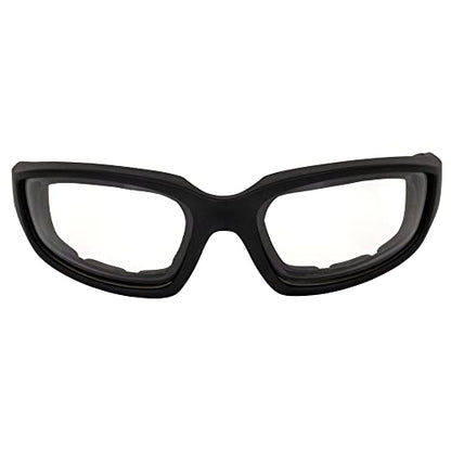 Global Vision Eyewear Kickback Sunglasses with EVA Foam - color: Clear Lens