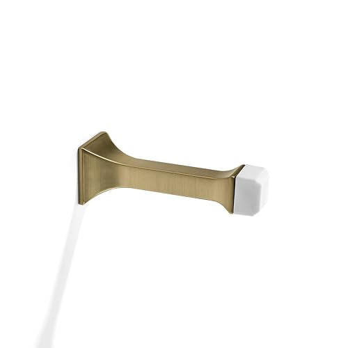 Khtumeware 2 Pack Brushed Brass Heavy Duty Solid Rigid Door Stop-3",with Soft Rubber Tip, Zinc Door Stopper Protect Wall & Door,Satin Brass - color: Brushed Brass