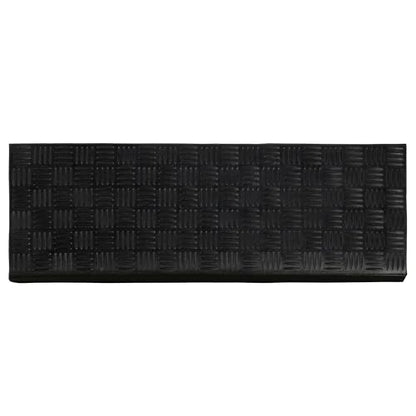 Ottomanson Bullnose Stair Treads Outdoor – Ribbed Heavy-Duty Non-Slip Stair Mats – Best Grip on Concrete, Brick & Textured Step – Fastening Required for Wooden & RV Steps, Pack of 5 - color: Black Ribbed Squares - Bullnose